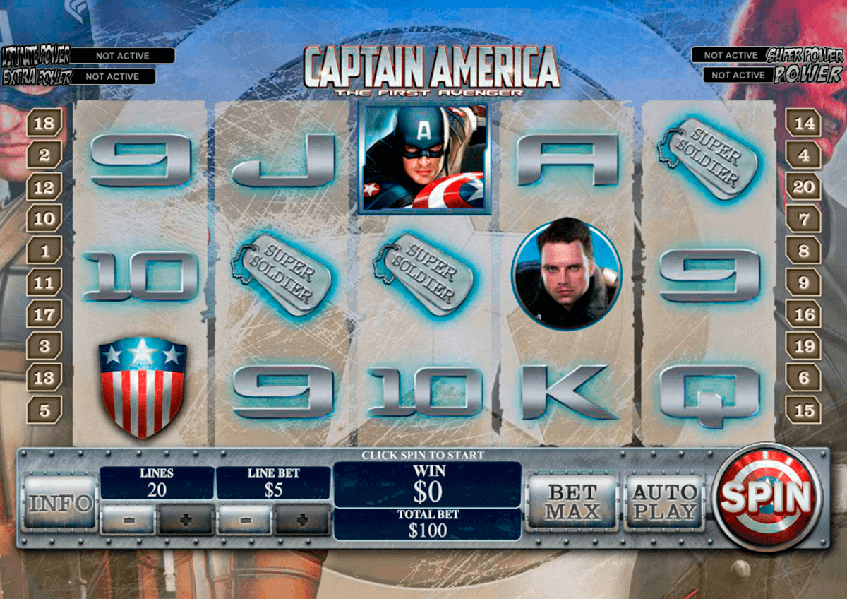 captain america playtech gokkast 