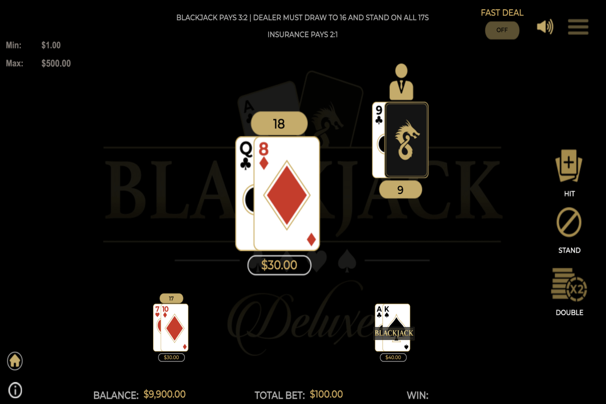 21 duel blackjack playtech 