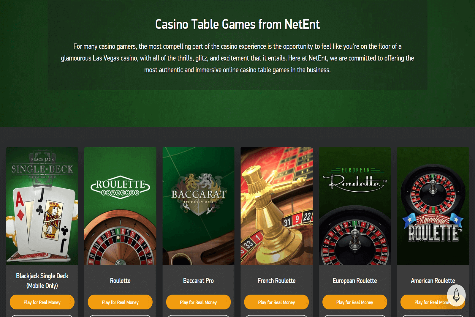 TOFCasino.com   Casino Table Games from NetEnt