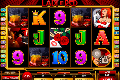 lady in red microgaming gokkast