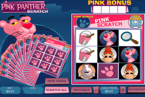 pink panther scratch playtech krasloten